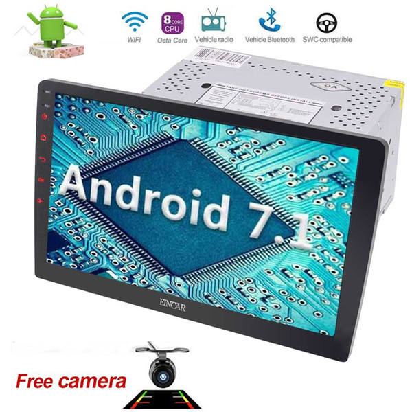 2 din Car Stereo EinCar Android 7.1 Double Din Car Autoradio Octa Core 32GB+2GB Radio GPS Navigation Headunit Audio Bluetooth FM AM