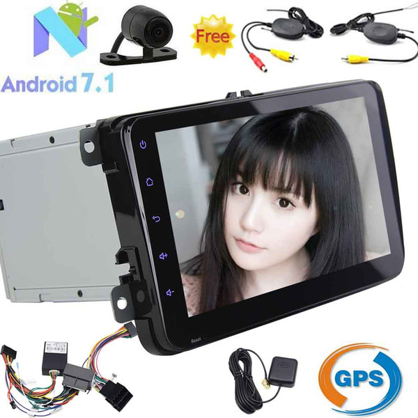 Eincar Wireless Rear Camera CANBUS Android 7.1 Car Stereo GPS Navigation 8'' Double Din Car Radio Headunit Bluetooth WiFi OBD2 Mirrorlink