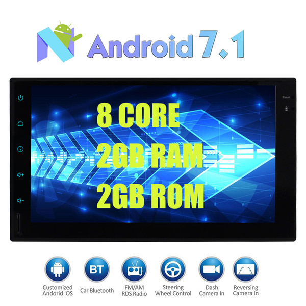 Eincar Android 7.1 Octa-core 2GB RAM+32GB ROM Car Stereo In Dash Universal Double Din headUnit 7