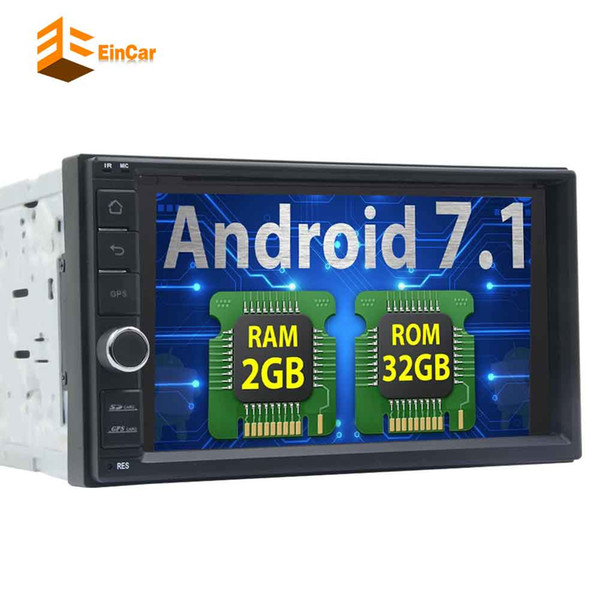 Eincar 7 inch Android 7.1 Car Stereo Octa-core GPS Navigation Capacitive Touchscreen in Dash Double din Car Headunit Player support OBD Wifi