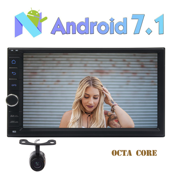 7'' Android 7.1 System Octa-core Car Stereo 2G RAM in Dash GPS Navigation Bluetooth Autoradio WIFI USB/SD FM AM Radio+Backup Camera