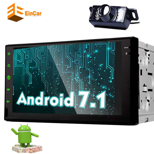 7'' EinCar Android 7.1 Car Stereo Octa Core 32GB CPU HD Capacitive TouchScreen Car Radio GPS Navigation In Dash Bluetooth Multimedia Player