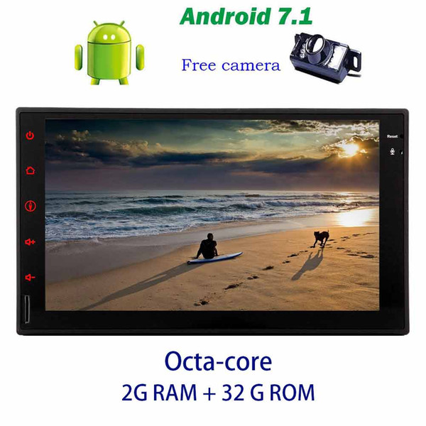 Octa Core autoradio car pc Android 7.1 no DVD Player 7'' GPS Navigation HeadUnit in dash Bluetooth/WiFi/AM/FM Radio+Rearview Camera