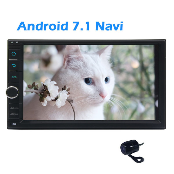 Android 7.1 Nougat System in Dash Eincar 7inch Double din Car Stereo GPS Navigation Autoradio Bluetooth Dual Cam-in Rear Camera for parking