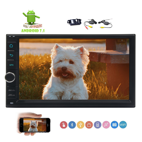 EinCar Android 7.1 Nougat Octa-core 7'' Full Touch-screen Universal Car Video NO dvd Player GPS Navi 2Din Car Stereo Navigation Head Unit