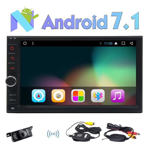 Eincar 7'' Double din Android 7.1 Stereo System Nougat Octa-Core 2G RAM Auto Radio 3D GPS Sat Navigation Bluetooth HeadUnit Car Player