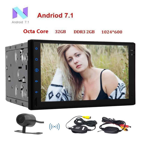 EinCar 7''Android 7.1 Car Stereo Nougat OCTA Core Capacitive Touch Screen no DVD Player GPS Navigation Radio Bluetooth USB SD WIFI Screen