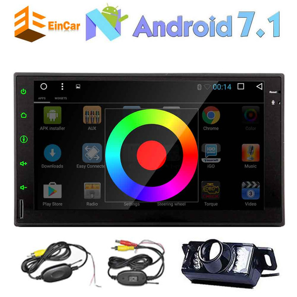 Eincar Octa Core 2Din Capacitive Muti Touch Screen Car Stereo Android 7.1 Receiver Audio HeadUnit Automotive in Dash GPS Navigation FM RDS