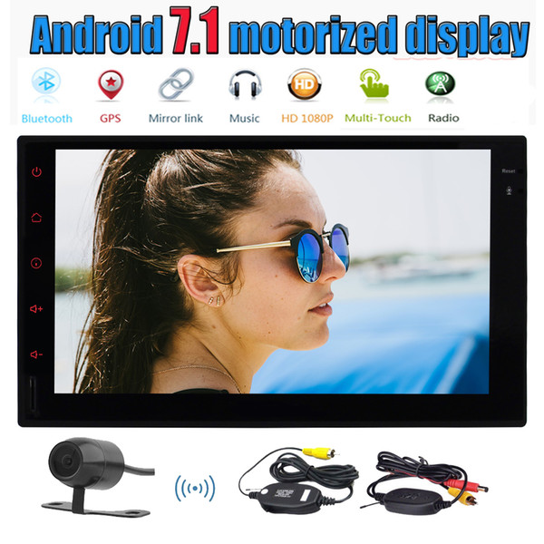 Android 7.1 Double 2Din Car Stereo Octa Core 7'' Capacitive Touch Screen Car Radio Player In Dash GPS Navigation Multimedia System Bluetooth