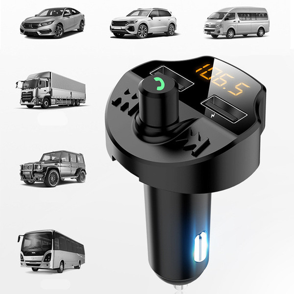 New Car Mp3 Bluetooth Player Low-cost Wholesale Car Bluetooth Hands-free Fm Transmitter Car Mp3