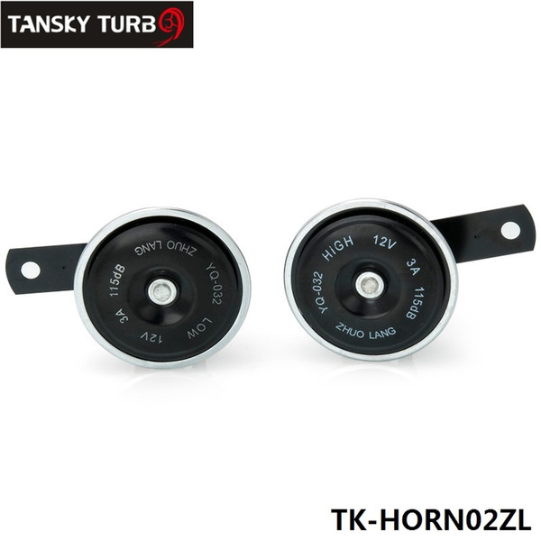 TANSKY - 2Pcs Universal Electric Disc Horns Low and High OEM Replacement 12 Volt Car Truck TK-HORN02ZL