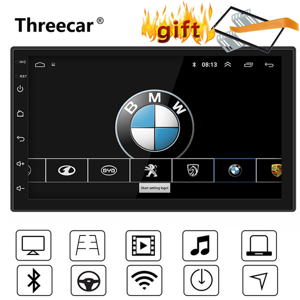 7'' Universal GPS Navigation Bluetooth 2 Din Car Radio Android 8.1 Wifi Car Audio Stereo FM USB MP5 player autoradio