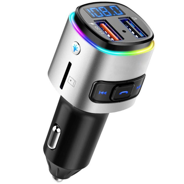 BC41 Car MP3 player FM transmitter U disk / TF card music player Bluetooth receiver hands-free calling USB QC3.0 car charger