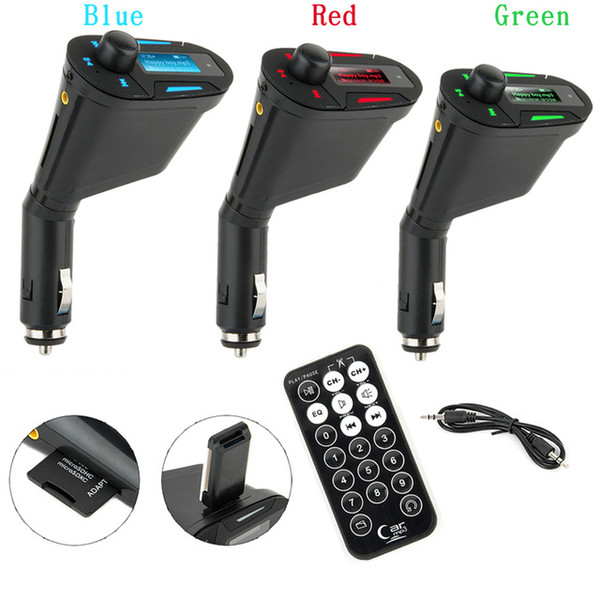 Newest Car MP3 Player Wireless FM Transmitter Modulator with USB SD MMC LCD With Remote Car MP3 Player Wireless FM Modulato