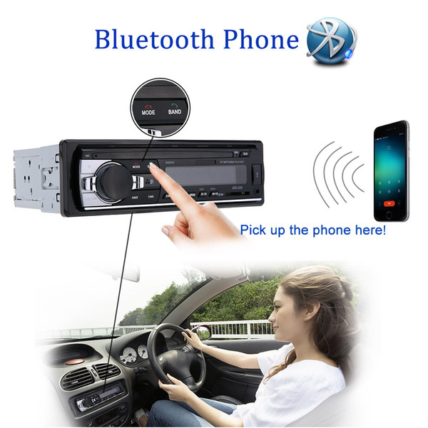 Freeshipping Car Stereo Bluetooth Radio Audio Player Receiver In-Dash FM Aux Input WMA WAV MP3 Player with SD/USB Port