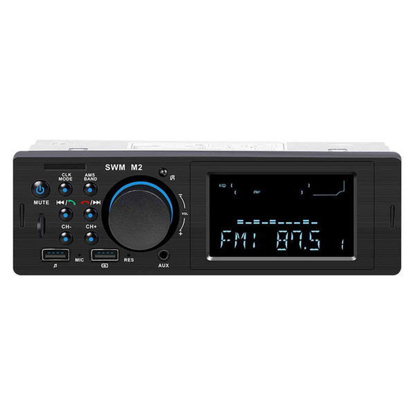 Bluetooth Car Stereo Radio MP3 Music Player 12V In-Dash 1 Din Autoradio FM AUX USB TF Input Auto Audio Multimedia Player SWM M2