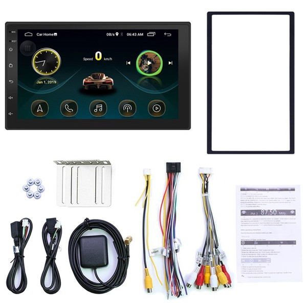 Double Din Android 8.1 Universal Car Multimedia MP5 Player GPS Navigation 7 Inch HD Touch Screen 2 din Built in WiFi Car Stereo