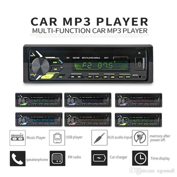 2020 Sale New FM Car Radio 12V Bluetooth V3.0 Panel Auto Audio Stereo SD MP3 Player AUX USB Hands-free Call