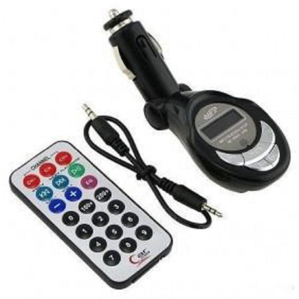 USB / SD / MMC Car MP3 Player, 12V car mp3, Car FM Wireless Modulator Transmitter with Remote Control with Screen Flash WMA, Free Shipping