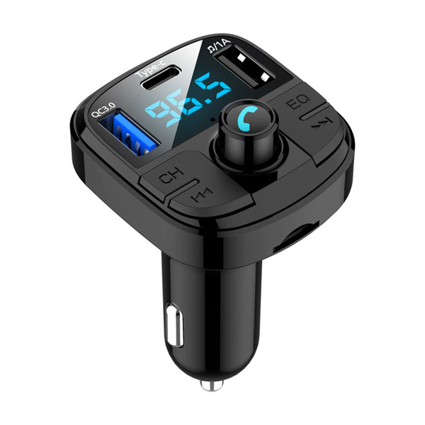 FM Transmitter Car Wireless Bluetooth 5.0 Kit Auto MP3 Player Support U Disk TF Card LCD Handsfree