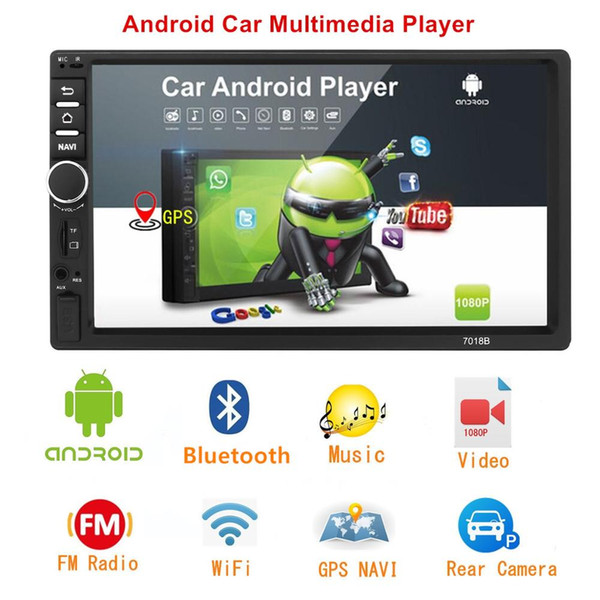 Android 8.1 Car Radio 1GB+ ROM 16GB Android 7'' 2Din Universal Car Radio Autoradio GPS Multimedia Unit Player