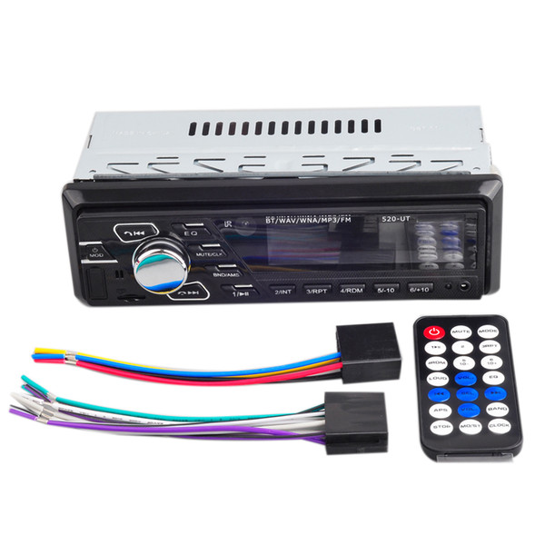 12v Car Bluetooth Player Stereo Aux Iso Interface Mp3 Fm / Usb / Radio Mp3 Player 520-Ut