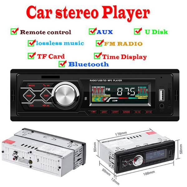 Universal Car Radio MP3 Player FM TF/AUX Autoradio Bluetooth Handsfree Car Audio 12V SD USB Radio Car Stereo 1788/1788E