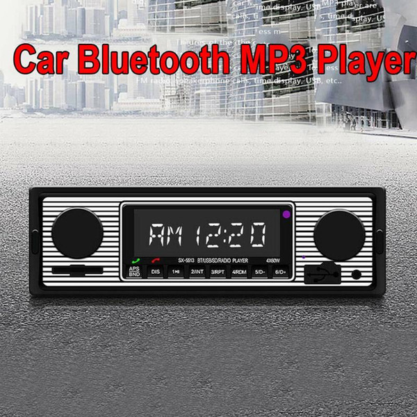 MP3 Smart Player Support Card Car Radio Easy Operate Stereo LCD Display Electronics Auto Bluetooth FM Accessories Retro