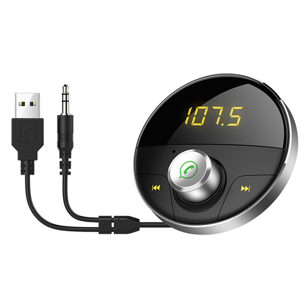 Car Bluetooth AUX audio playback Handsfree Car 3.5mm MP3 Player with TF Slot Wireless FM Transmitter Auto USB Adapter