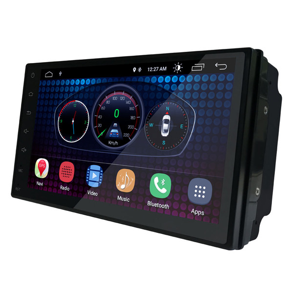 7 inch Android 6.0 Universal Head-unit 1024*600 Android Car GPS Navigation Multimedia Player Radio Bluetooth Wifi DVR Ready