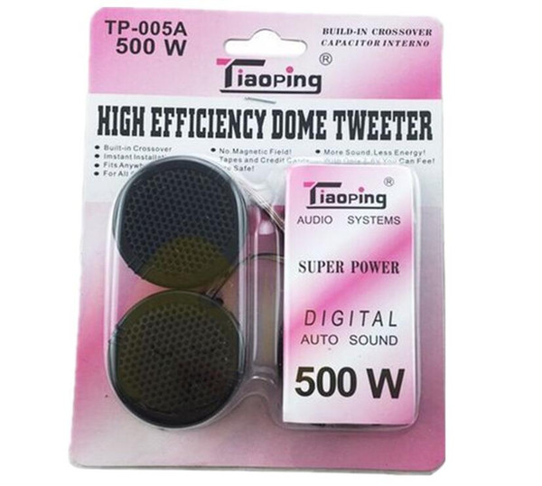 TP-005A 500W Universal High Efficiency 2x Car Mini Dome Tweeter Loudspeaker Loud Speaker Super Power Audio Auto Sound hot sale