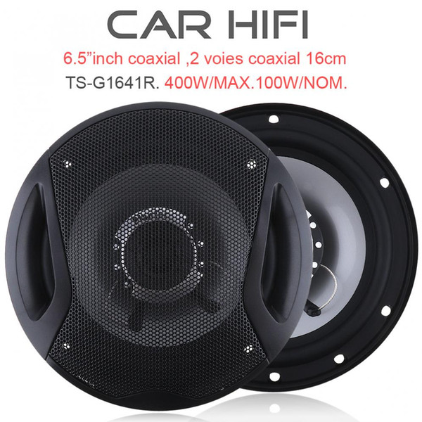 TS-G1641R 2pcs 6.5 Inch 400W Car HiFi Coaxial Speaker Vehicle Door Auto Audio Music Stereo Full Range Frequency Speakers