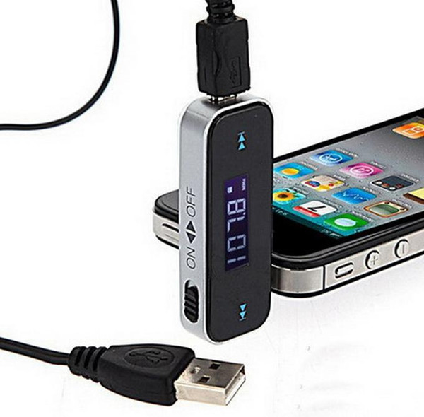 3.5mm Electronic In-car Car FM Transmitter Wireless LCD Stereo Audio Player for iPhone 6 Pus iPod Touch Galaxy S6 MP3 MP4 US01