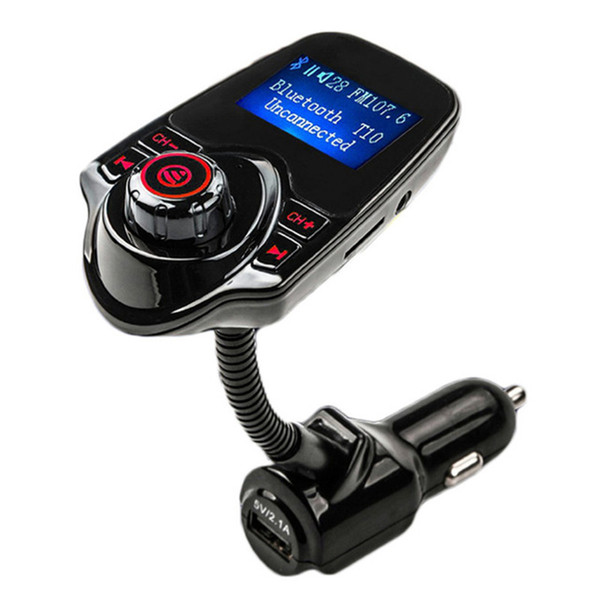 Car MP3 Audio Player Bluetooth FM Transmitter Wireless FM Modulator Car Kit HandsFree LCD Display USB Charger for Mobile T10