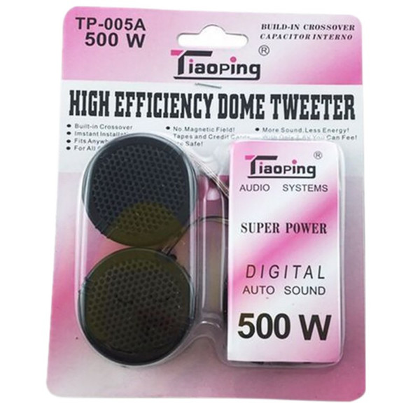 TP-005A 500W Universal High Efficiency 2x Car Mini Dome Tweeter Loudspeaker Loud Speaker Super Power Audio Auto Sound hot sale