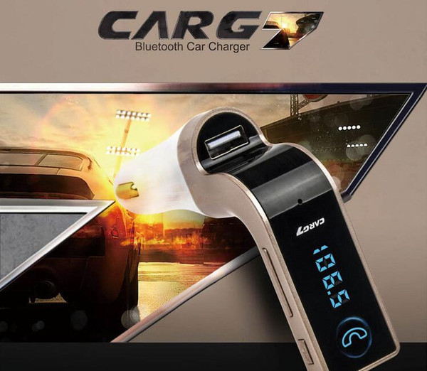 Car G7 Wireless Bluetooth FM Transmitter Modulator Car MP3 Player SD USB AUX car voltage protection with retail box