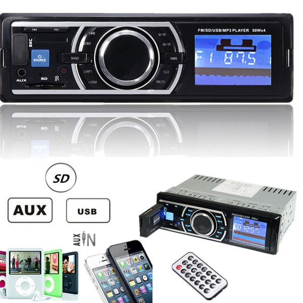 Auto In-Dash Car Stereo Audio MP3 FM Radio Player Aux Input Receiver with SD USB CAU_008