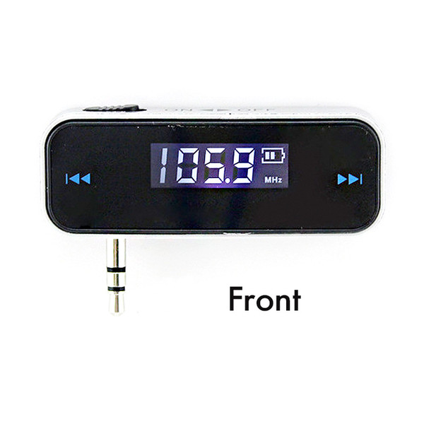 3.5mm Mini Car FM Transmitter Kit Music FM With USB Cable & Screen for Mobile Phones (BLACK)