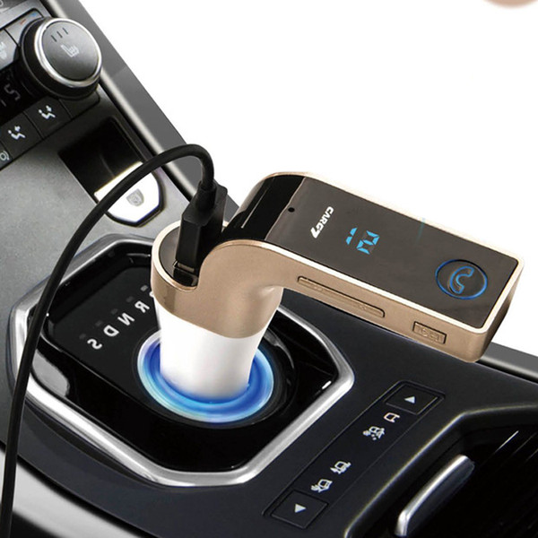 2017 G7 Smartphone Bluetooth MP3 Radio Player Handfree FM Transmitter Modulator 2.1A Car Charger Wireless Kit Support Hands-free Micro