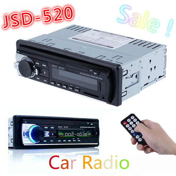 Hot Car Radio Stereo Auto Audio In-dash Single Din FM Receiver 12V Bluetooth Aux-In Input Receiver USB MP3 MMC WMA Radio Player