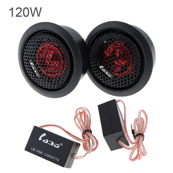 2 pcs 120W Car Dome Tweeter Audio Loudspeaker Car Stereo Treble Speaker Subwoofers for Car CAU_400