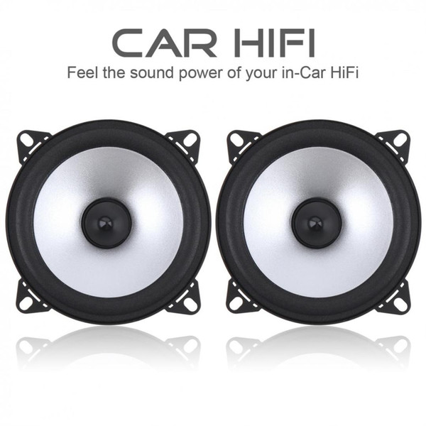 2pcs 4 Inch 60W 2 Way Car Coaxial Hifi Speaker Vehicle Door Auto Audio Music Stereo Full Range Frequency Hifi Loud Speakers