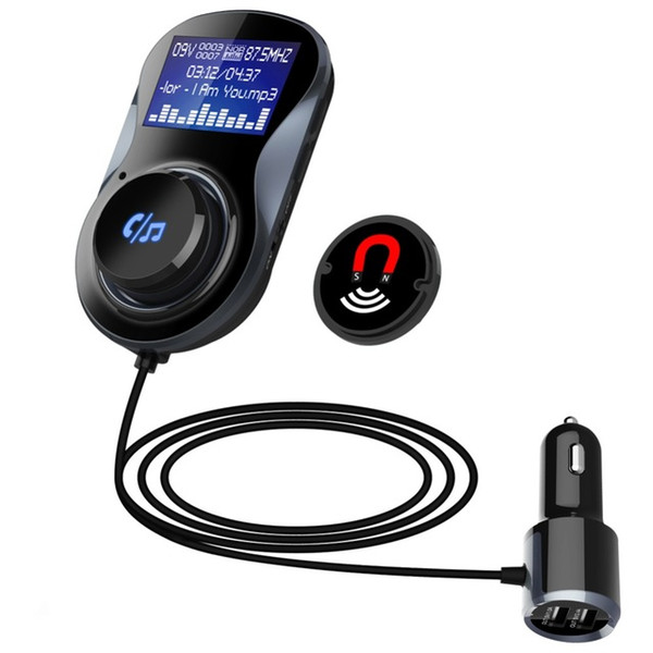 Bluetooth Car Transmitter FM Modulator Car MP3 Player With 2 USB Charger Support TF Card AUX Hands free Automagnitol car audio