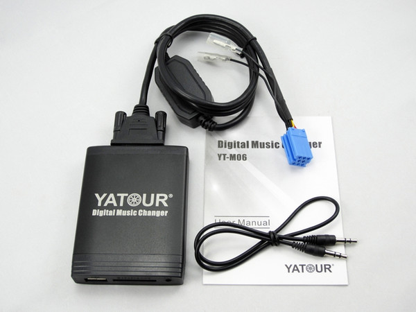 Yatour M06 Car Digital Music CD Changer USB SD MP3 Player AUX Adapter for Renault Siemens VDO Dayton 8-pin