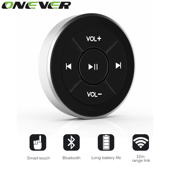 Wireless Bluetooth Media Remote Steering Wheel Remote Mobile MP3 Music Play for Car Motorcycle Bike Control Car-styling Kit