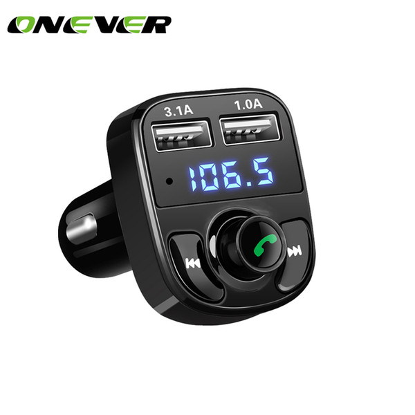 radio usb adapter Onever Car Kit Bluetooth MP3 Player Hands-free Call Wireless FM Transmitter Radio Adapter DC 12-24V with Dual