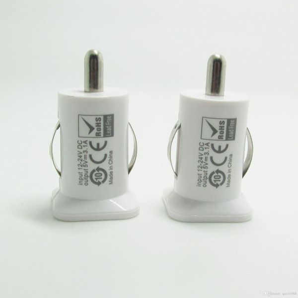 New USAMS 3.1A 3100mha USB Dual Car Charger 5V Dual 2 Port car Chargers for iPad iPhone 5 5S iPod iTouch HTC Samsung