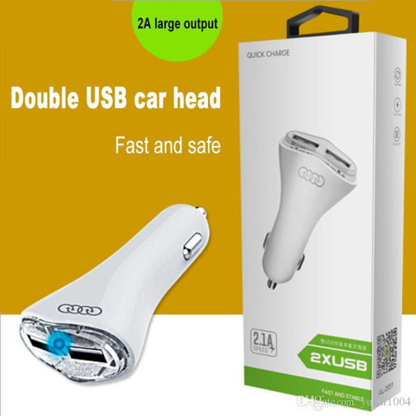 USB Output Car Charger 2.1A Car Charger Dual USB Port for iPhone Samsung Xiaomi Huawei