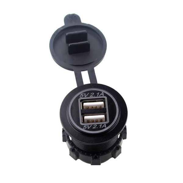 Car Moto / RV Ship Universal Dual USB Car Phone Charger Refit Accessories Double Aperture