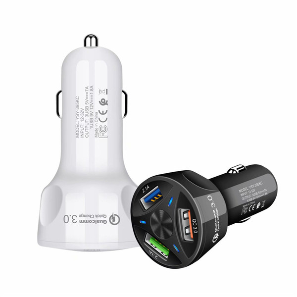 QC 3.0 3 USB Car Charger Quick Charge 3 Ports Fast Chager for Car Charging Adapter for Samsung Huawei Xiaomi YSY-395KC